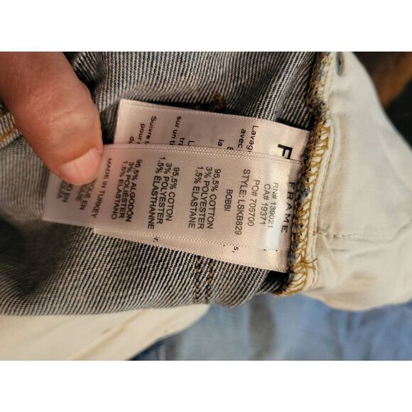 Frame Jeans Women's 26 Blue Le Sylvie Kick Boot High Waist Cropped - Picture 4 of 4